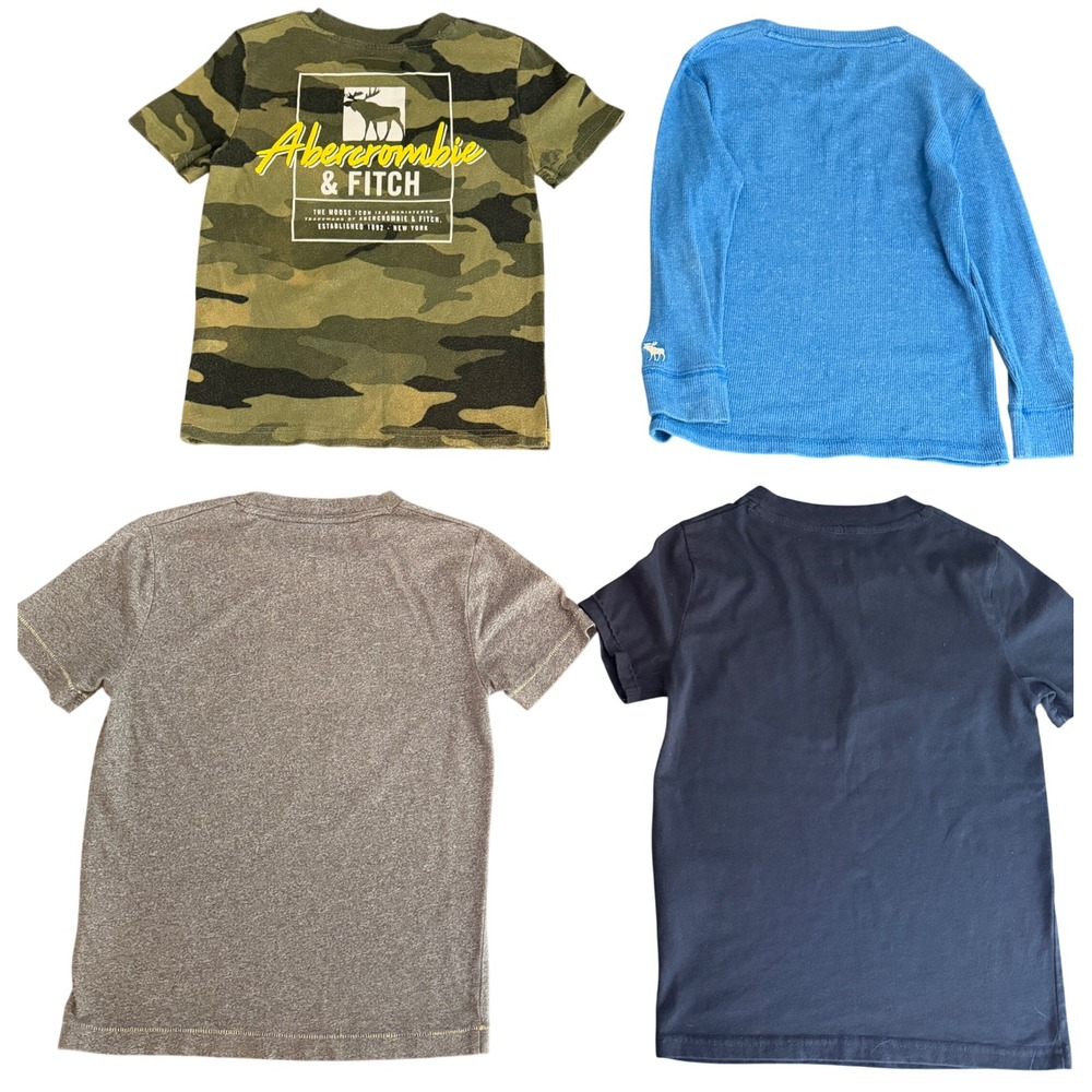 Abercrombie Kids Lot of 5 Boys TShirts Size 5/6 Camo Blue Set - Picture 3 of 8